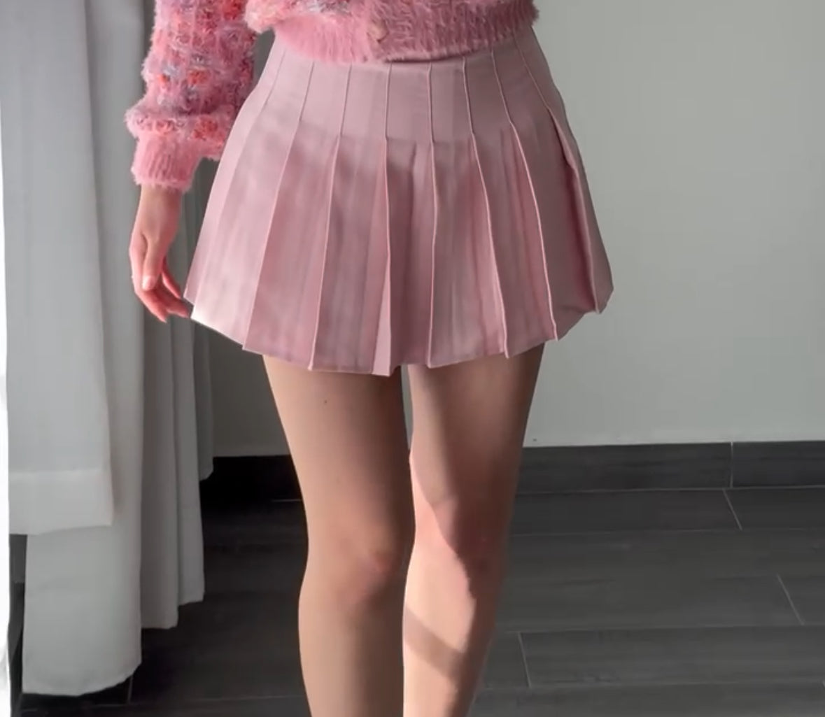 Pleated Pink Skirt