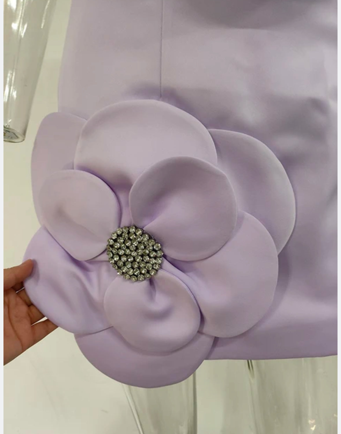 Lavender Floral Accent Skirt